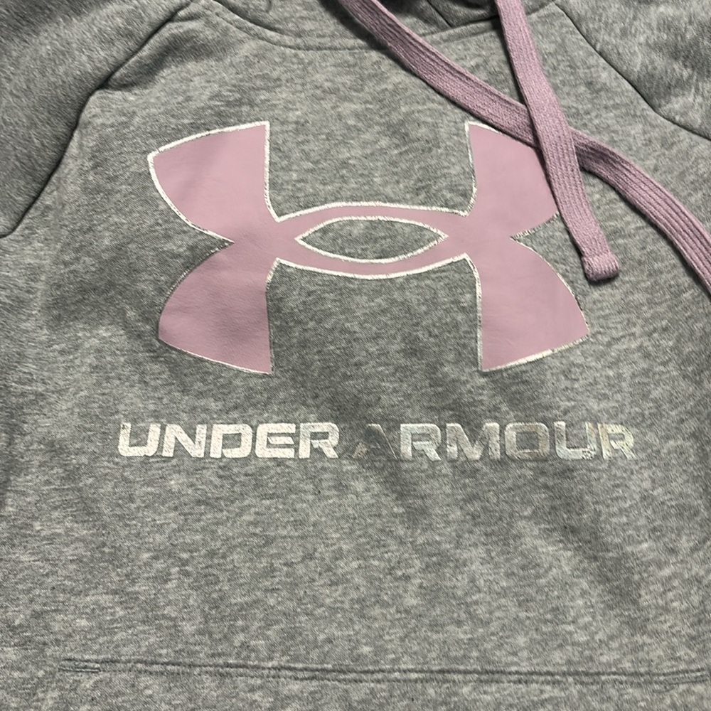 Pink and gray under armour